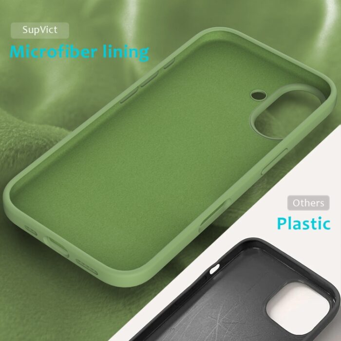 Solid Color Silicone Phone Case, For iPhone 16 Plus - Image 6