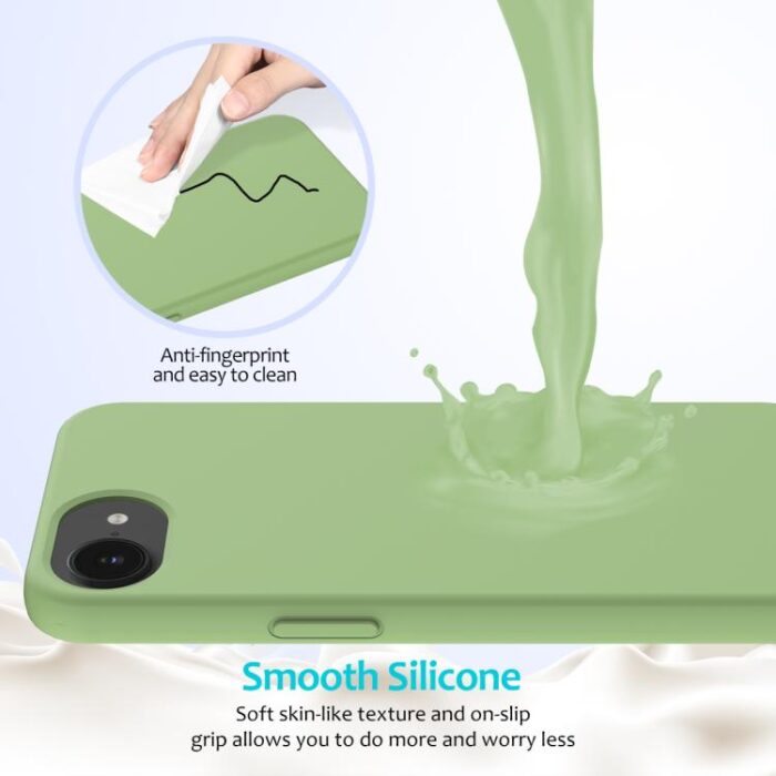 Solid Color Silicone Phone Case, For iPhone 17e / 16e - Image 4