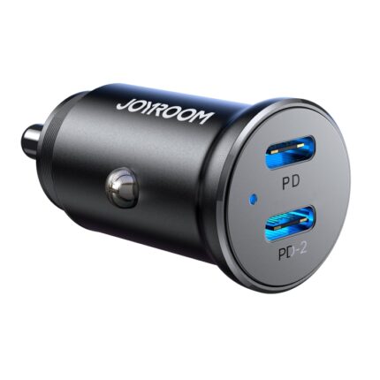JOYROOM JR-CCN06 30W Dual USB-C PD Mini Metal Car Charger