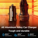 JOYROOM JR-CCN06 30W Dual USB-C PD Mini Metal Car Charger - Image 8