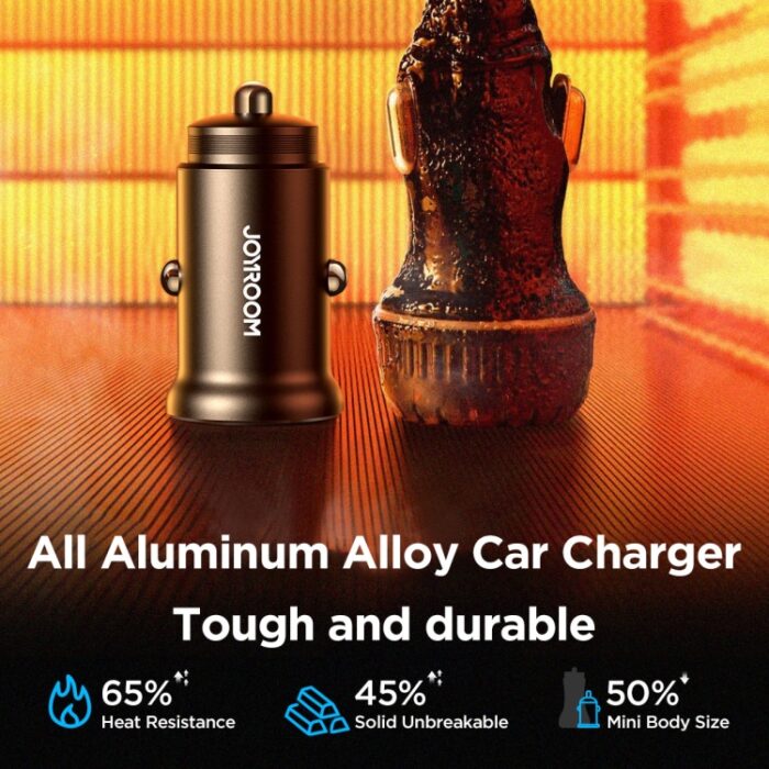 JOYROOM JR-CCN06 30W Dual USB-C PD Mini Metal Car Charger - Image 8