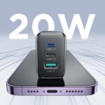 JOYROOM JR-TCF10 32W 3-Port USB-C and USB Fast Charger, UK Plug - Image 3