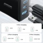 JOYROOM JR-TCF10 32W 3-Port USB-C and USB Fast Charger, UK Plug - Image 4