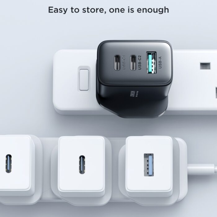 JOYROOM JR-TCF10 32W 3-Port USB-C and USB Fast Charger, UK Plug - Image 6