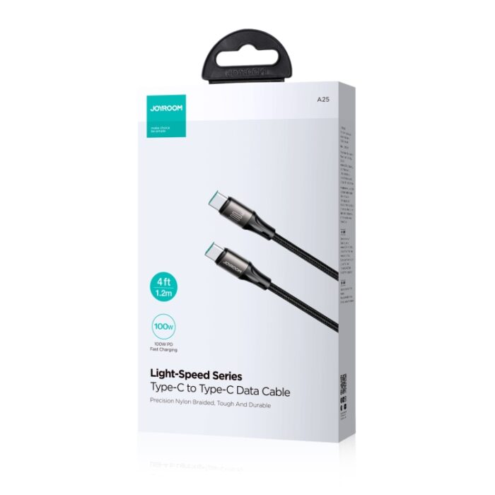 JOYROOM SA25-CC5 100W USB-C to USB-C Braided Cable, 1.2 m, 2 m or 3 m - Image 8