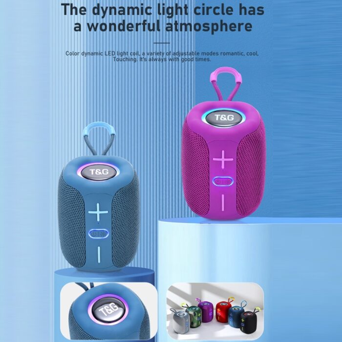 T&G TG-658 Outdoor Bluetooth Speaker, 16W Bass, LED Lights - Image 2
