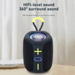 T&G TG-658 Outdoor Bluetooth Speaker, 16W Bass, LED Lights - Image 3
