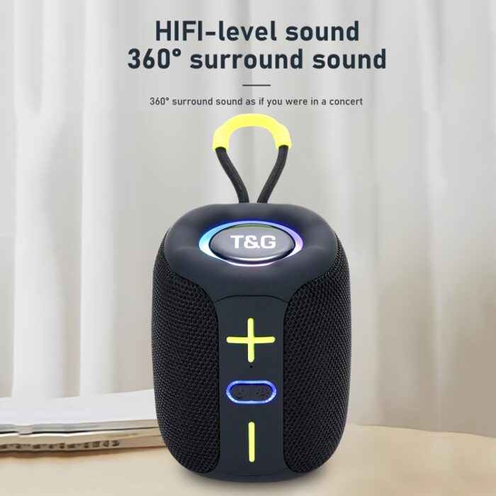 T&G TG-658 Outdoor Bluetooth Speaker, 16W Bass, LED Lights - Image 3
