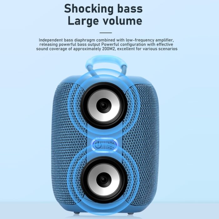 T&G TG-658 Outdoor Bluetooth Speaker, 16W Bass, LED Lights - Image 5