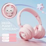 KE-30 RGB Kids Wireless Bluetooth Headphones with Cable and Mic - Image 3
