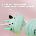 KE-30 RGB Kids Wireless Bluetooth Headphones with Cable and Mic - Image 5