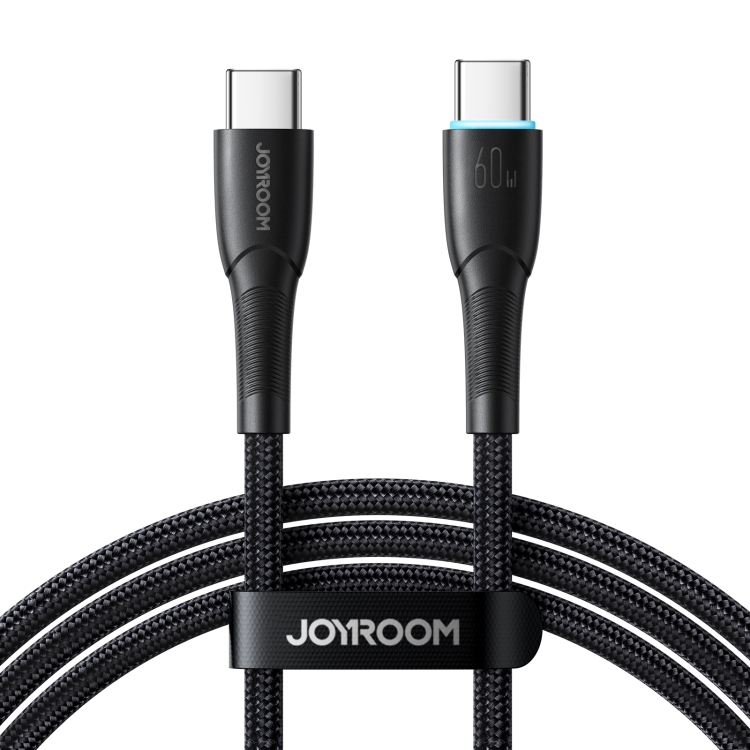 EDA005747701A.jpg JOYROOM Starry 60W Braided USB-C to USB-C Cable with LED, 1m