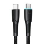 JOYROOM Starry 60W Braided USB-C to USB-C Cable with LED, 1m - Image 2