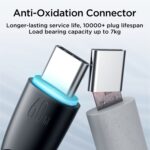JOYROOM Starry 60W Braided USB-C to USB-C Cable with LED, 1m - Image 10