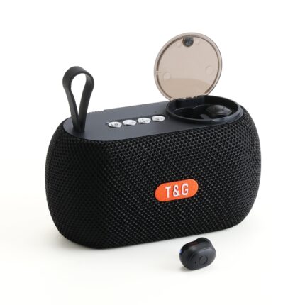 T&G TG810 2-in-1 Bluetooth Speaker with Built-In Wireless Earbuds