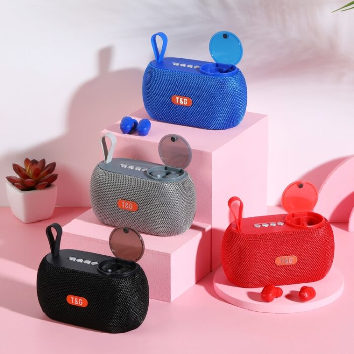 T&G TG810 2-in-1 Bluetooth Speaker with Built-In Wireless Earbuds - Image 6