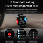 TM05 Pro Leather Smart Bracelet Watch, 1.46 inch, IP67, BT Calling - Image 8