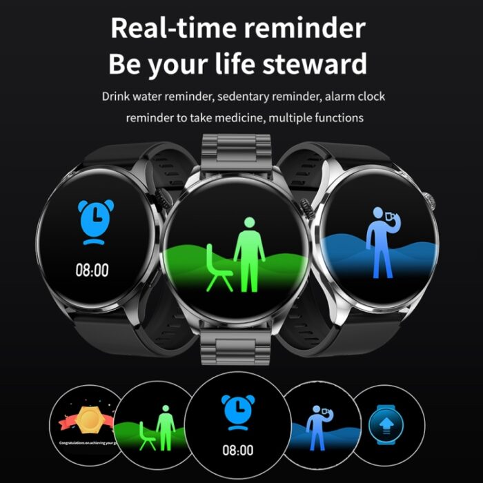 TM05 Pro Leather Smart Bracelet Watch, 1.46 inch, IP67, BT Calling - Image 11