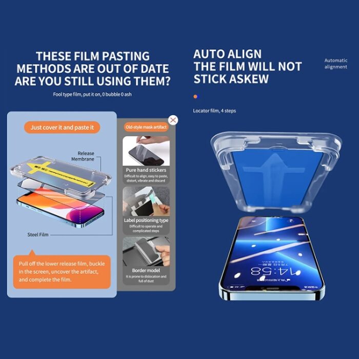 Easy-Fit Dust-Proof Tempered Glass Screen Protector for iPhone - Image 3