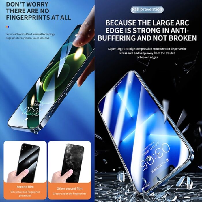 Easy-Fit Dust-Proof Tempered Glass Screen Protector for iPhone - Image 5