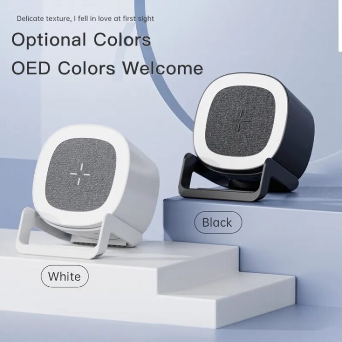L28 4-in-1 Bluetooth Speaker with 15W Wireless Charger and Night Light - Image 3