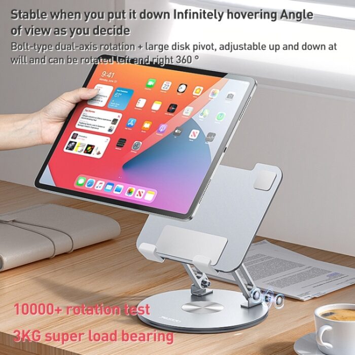 Yesido C293 Rotating Tablet Desk Stand, 4.5 to 13 inch, 3 kg Load - Image 2