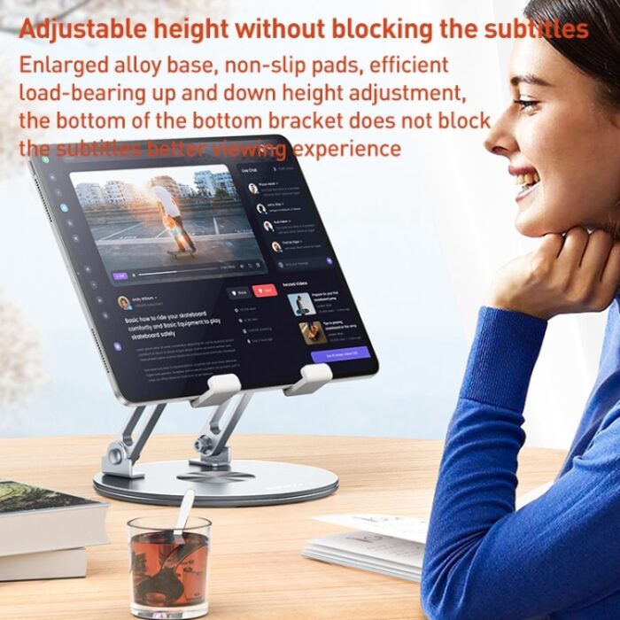 Yesido C293 Rotating Tablet Desk Stand, 4.5 to 13 inch, 3 kg Load - Image 4