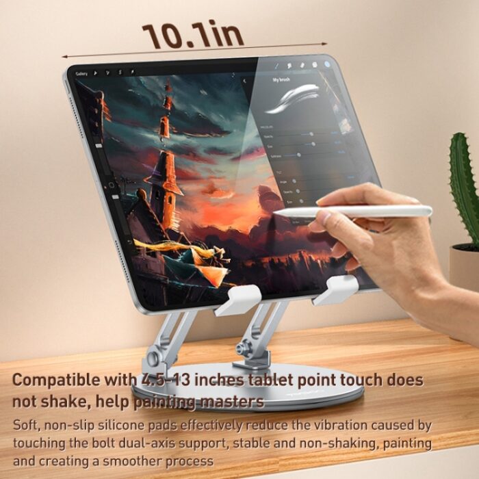 Yesido C293 Rotating Tablet Desk Stand, 4.5 to 13 inch, 3 kg Load - Image 6