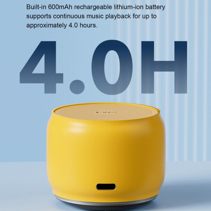 EWA A126 Metal Mini Bluetooth Speaker, 5W Bass Radiator - Image 6