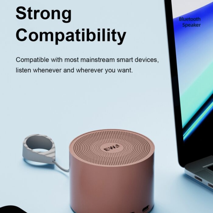 EWA A129 Metal Mini Bluetooth Speaker, 5W Bass Radiator - Image 8