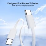 JOYROOM S-A45 60W USB-C to USB-C Braided Cable, 1 m - Image 3