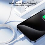 JOYROOM S-A45 60W USB-C to USB-C Braided Cable, 1 m - Image 5