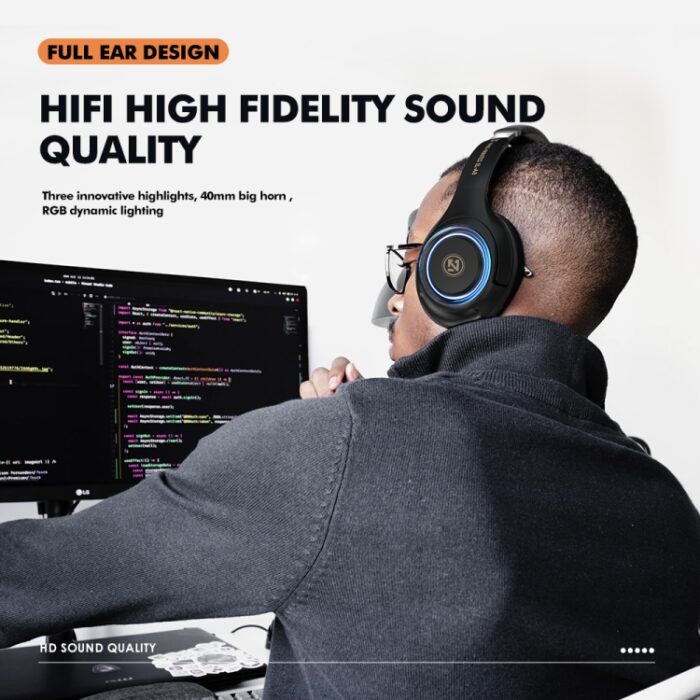 A8 Wireless Gaming Headset with Mic, 45h Battery, Bluetooth 5.1 - Image 4