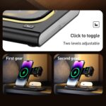 A80 3-in-1 15W Foldable Wireless Charger for Phone, Earbuds & Watch - Image 9