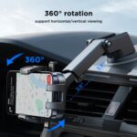 JOYROOM JR-OK6 Mechanical Car Phone Mount, One-Button Lock, 4.7 to 6.8 inch - Image 2