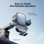 JOYROOM JR-OK6 Mechanical Car Phone Mount, One-Button Lock, 4.7 to 6.8 inch - Image 5