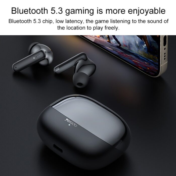 Yesido TWS26 Wireless Bluetooth Earbuds, Bluetooth 5.3, Charging Case - Image 6