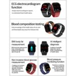 ET580 Sports Smartwatch, 2.04" AMOLED, Bluetooth Calling & ECG - Image 4