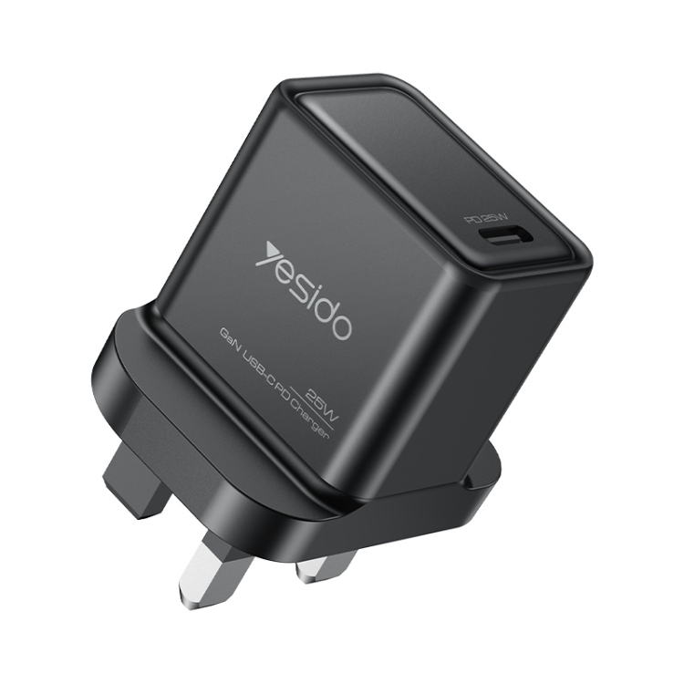 EDA006304401A.jpg Yesido YC81 25W GaN USB-C PD Fast Charger, UK Plug