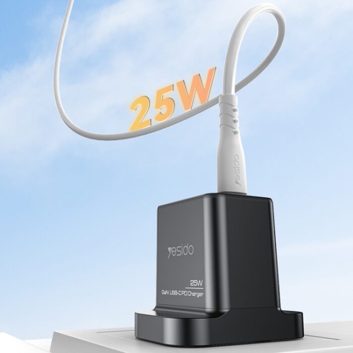 Yesido YC81 25W GaN USB-C PD Fast Charger, UK Plug - Image 3