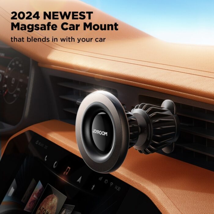 JOYROOM JR-ZS406 MagSafe Magnetic Car Phone Mount, Air Vent or Windscreen - Image 2