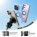 JOYROOM JR-ZS406 MagSafe Magnetic Car Phone Mount, Air Vent or Windscreen - Image 5