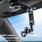 Car Sun Visor Phone Holder with 360-Degree Ball Joint, 4.7 to 6.7 inch - Image 2