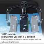 Car Sun Visor Phone Holder with 360-Degree Ball Joint, 4.7 to 6.7 inch - Image 4