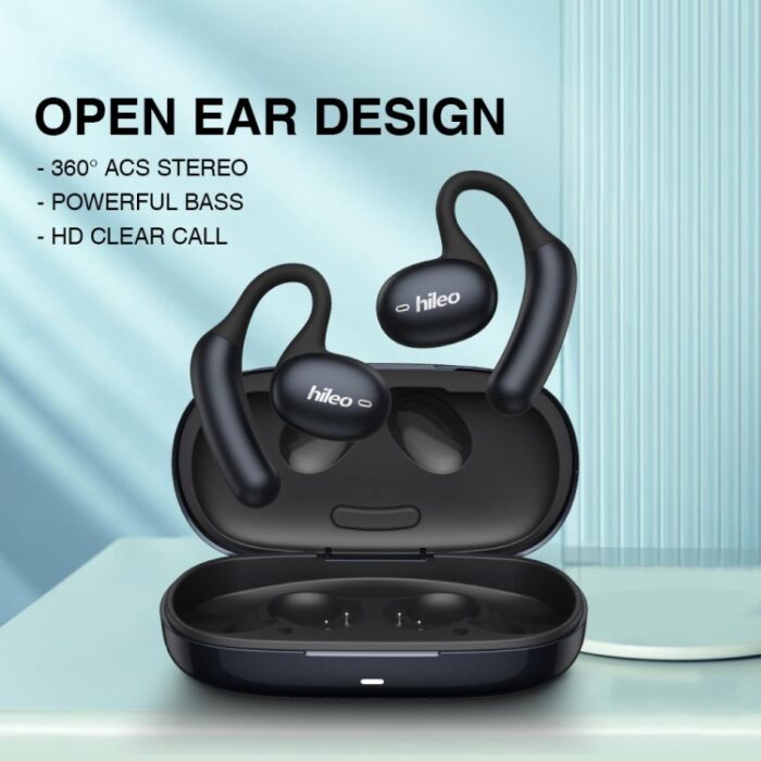 Hileo Hi96 Open-Ear Wireless Earbuds, IPX5, ENC Calls, Ear Hook - Image 3