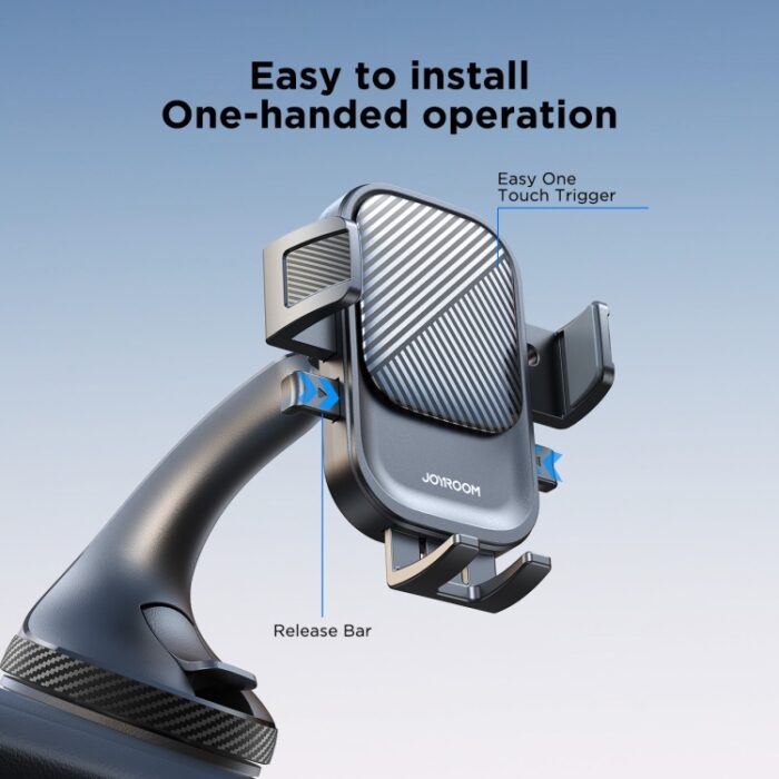 JOYROOM JR-OK6 Windscreen Car Phone Holder, One-Touch Lock, 4.7 to 6.8 inch - Image 2