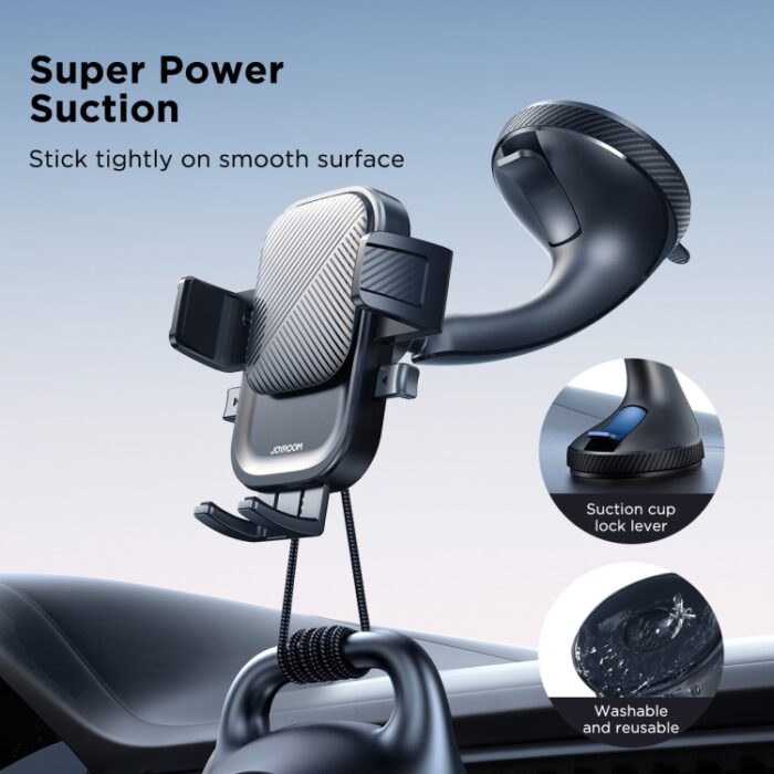 JOYROOM JR-OK6 Windscreen Car Phone Holder, One-Touch Lock, 4.7 to 6.8 inch - Image 6
