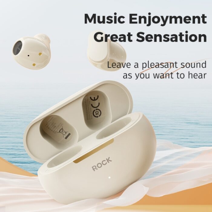 ROCK EB900 Semi-In-Ear Wireless Earbuds, Bluetooth 5.3, Touch Control - Image 2