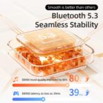 ROCK EB900 Semi-In-Ear Wireless Earbuds, Bluetooth 5.3, Touch Control - Image 7