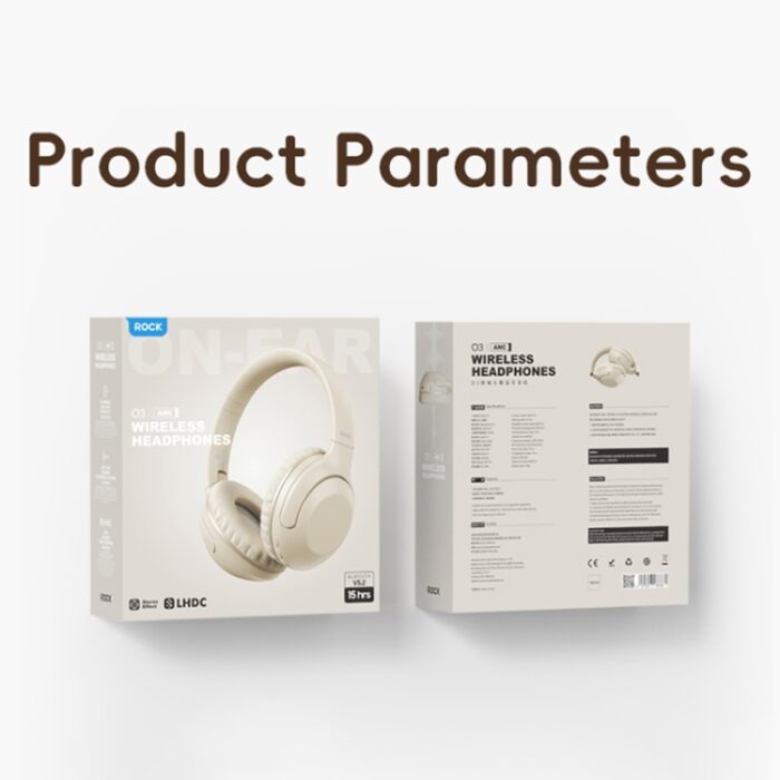 ROCK O3 ANC Over-Ear Bluetooth Headphones, Foldable, Bluetooth 5.2 - Image 9